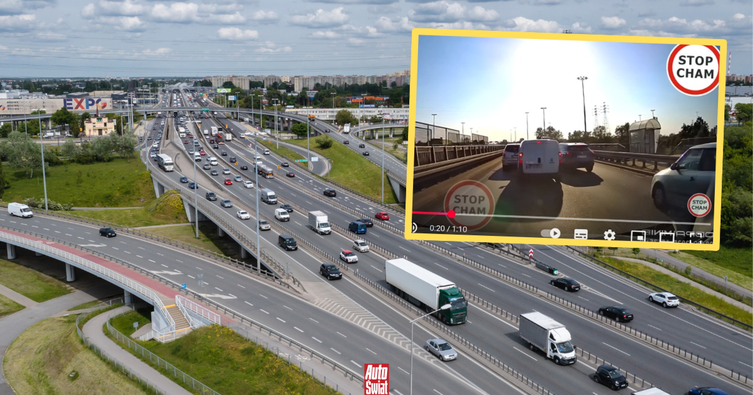 Starcie dwóch "szeryfów" na S8 w Warszawie. "Dzieci w piaskownicy są bardziej cywilizowane"