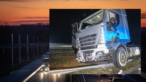 Ciężarówka przejechała sama 30 km. Kierowca pojazdu zasłabł
