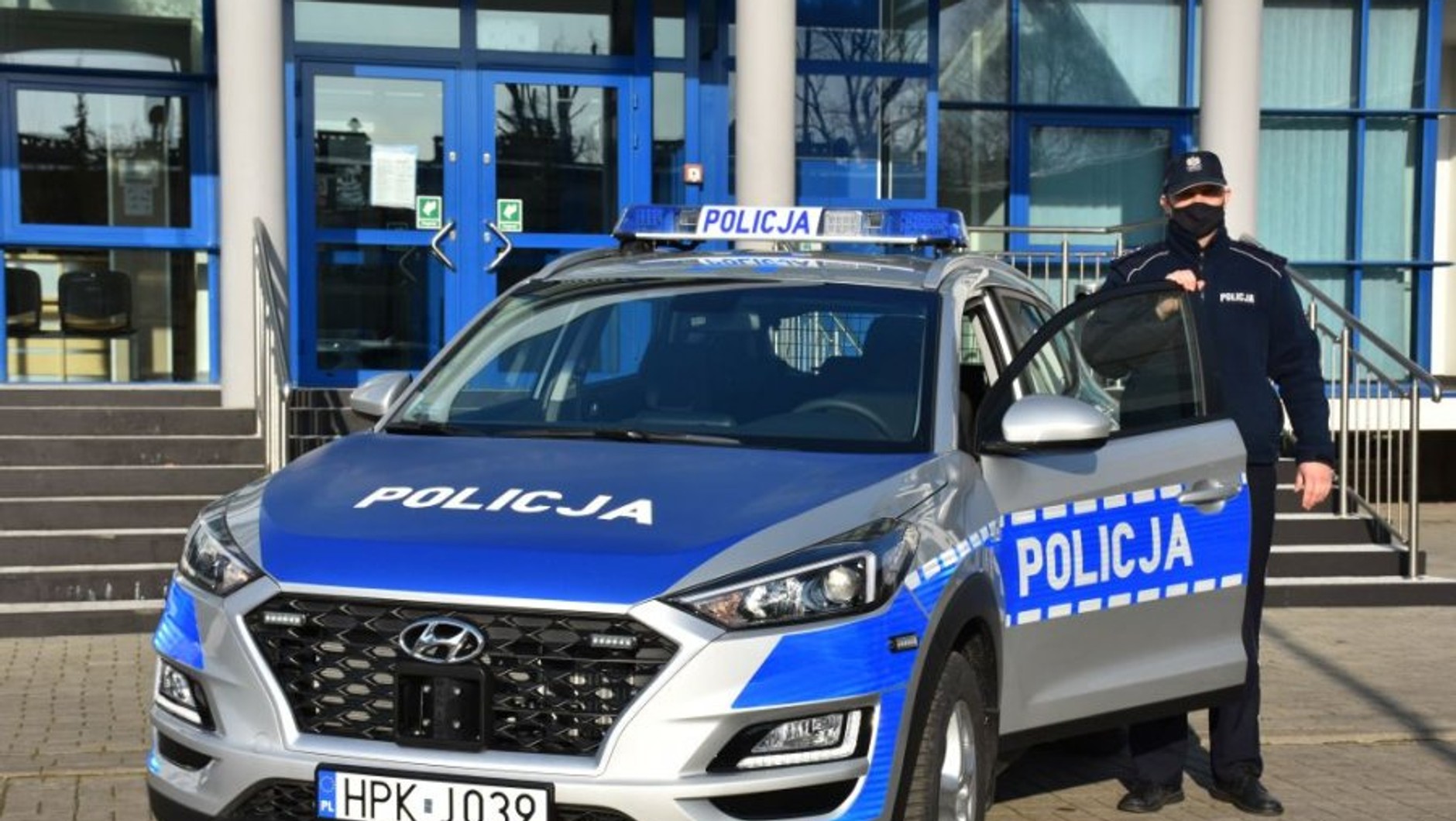 Hyundai Tucson z jarosławskiej komendy, z którego pochodziły numery "lewej" Corolli