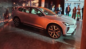 Volvo EX60 podczas premiery w Warszawie