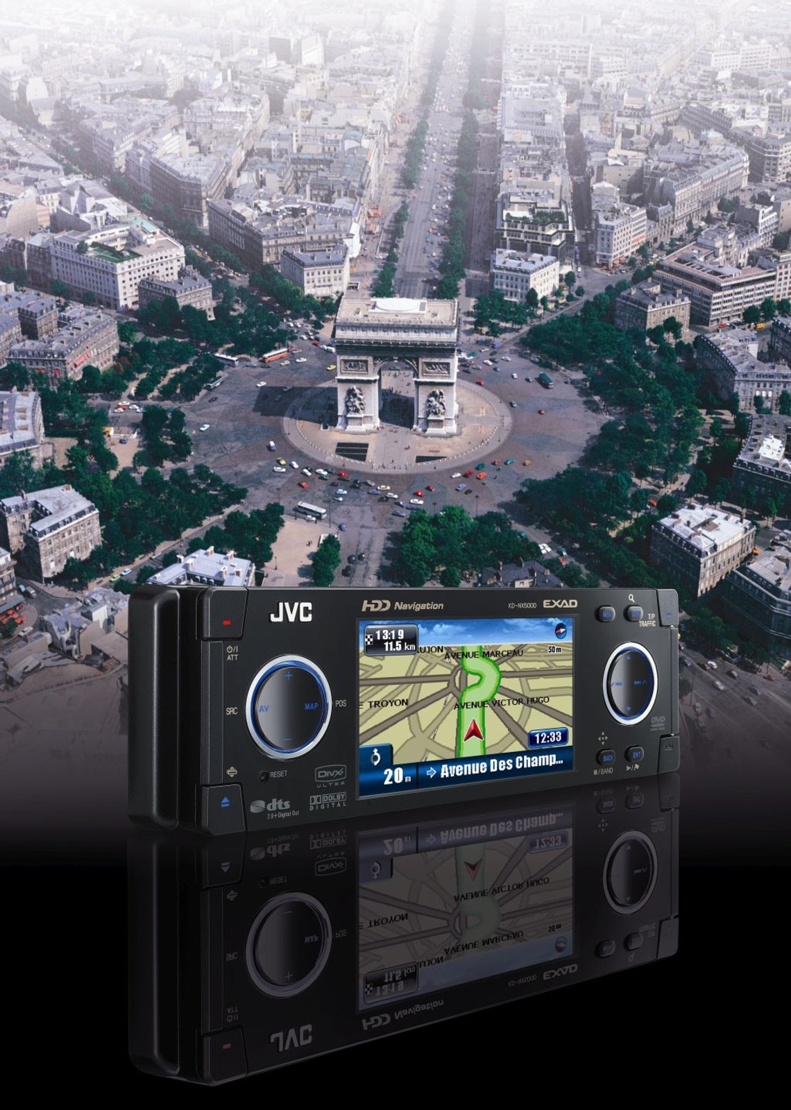 JVC KD-NX5000 czyli zaawansowane radio samochodowe z wbudowanym dyskiem twardym.