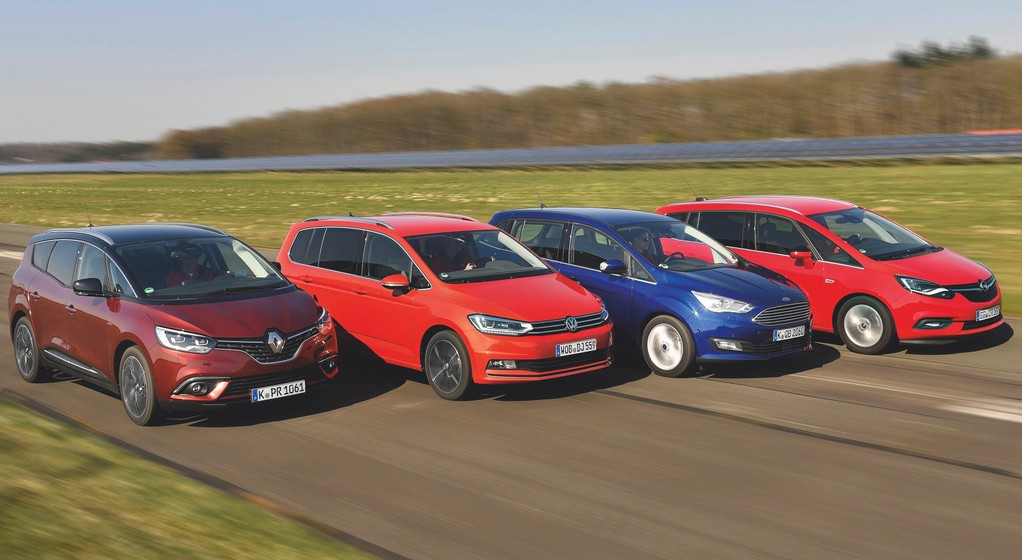 Porównanie: Ford Grand C-Max, Opel Zafira, Renault Grand Scenic, Volkswagen Touran