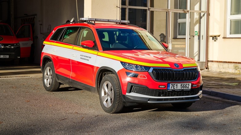 Służbowa Skoda Kodiaq z floty czeskiej straży pożarnej