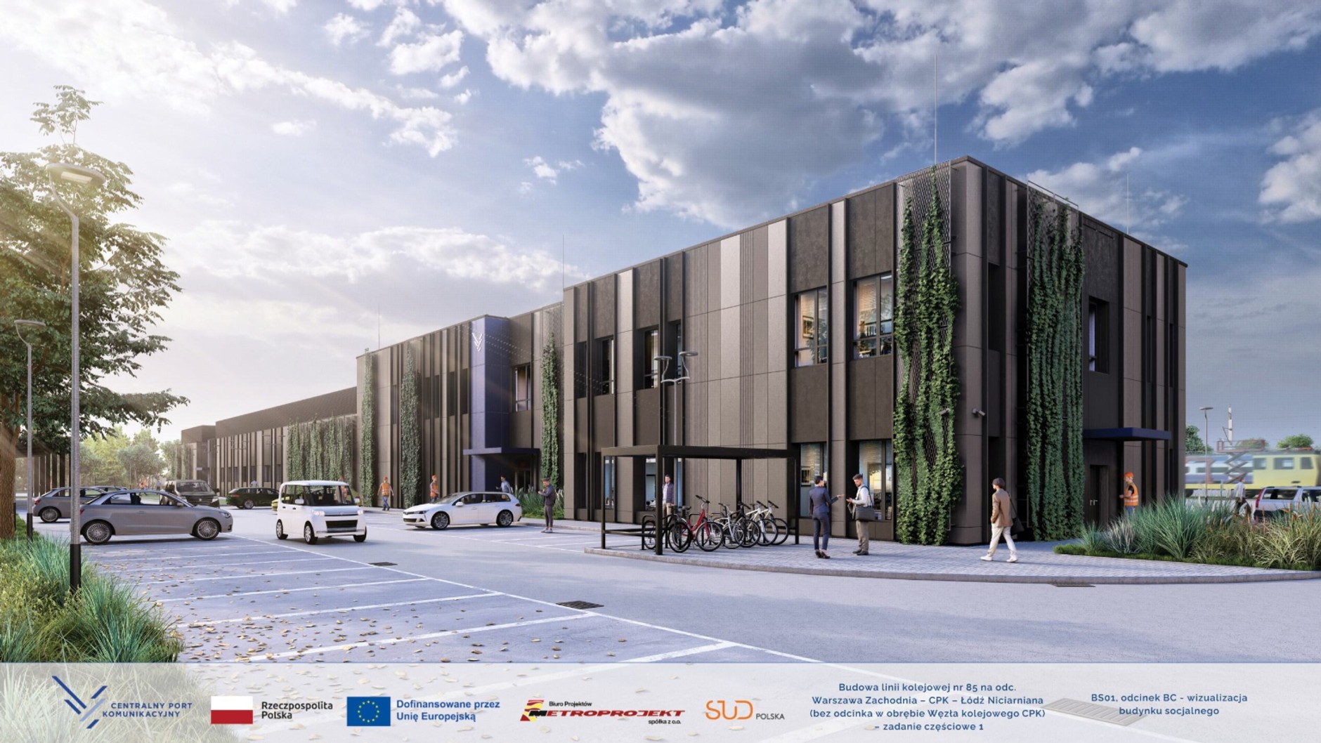 Wizualizacja linii kolejowej Warszawa – Łódź