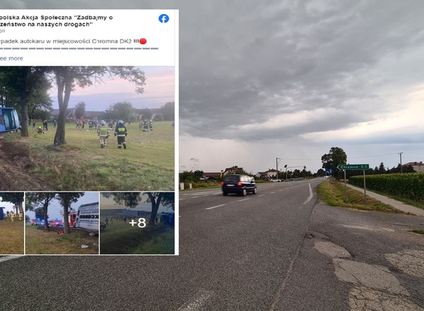 Wypadek zagranicznego rejsowego autokaru w Polsce. Są ranni