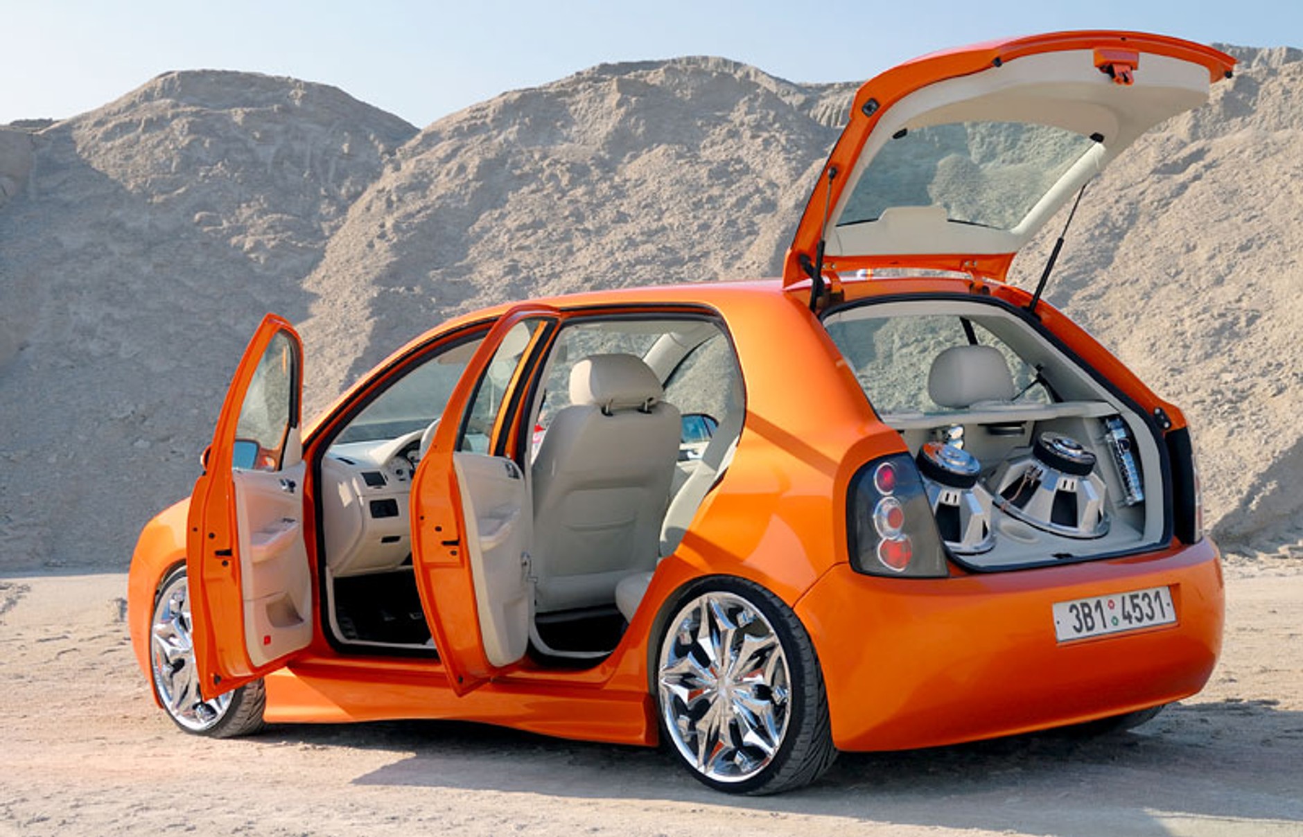 Garaż tunera: Škoda Fabia 1.4 16V – lisek pustynny