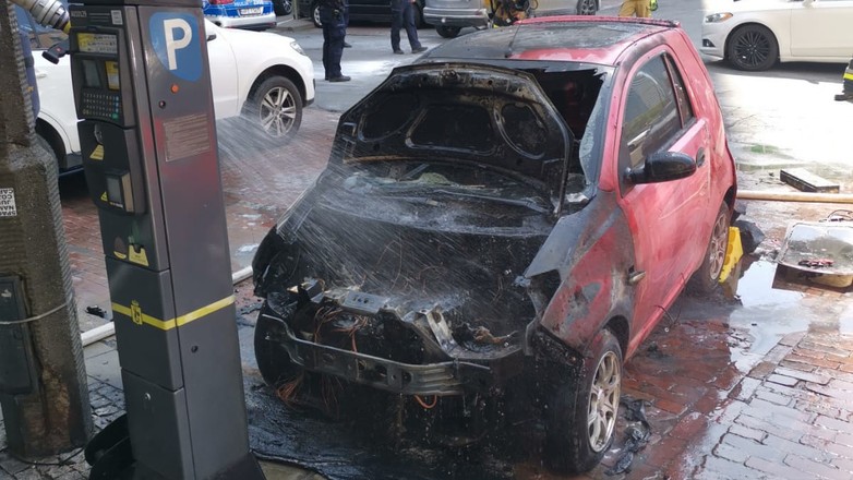 Pożar elektryka w Warszawie