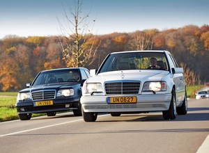 Mercedes E250D kontra E60 AMG - pośpiech nie jest wskazany