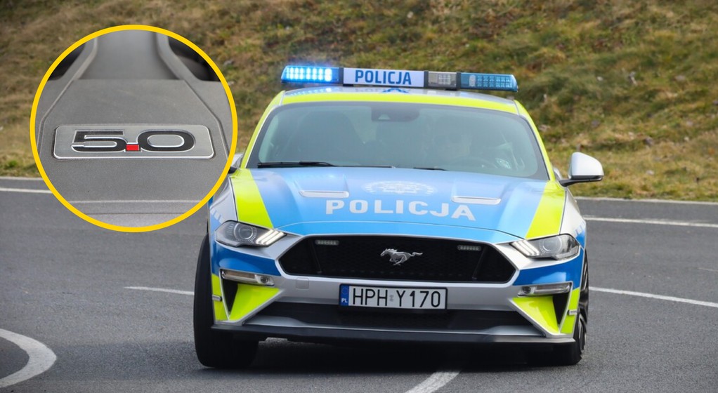 Policyjny Ford Mustang 5.0 V8