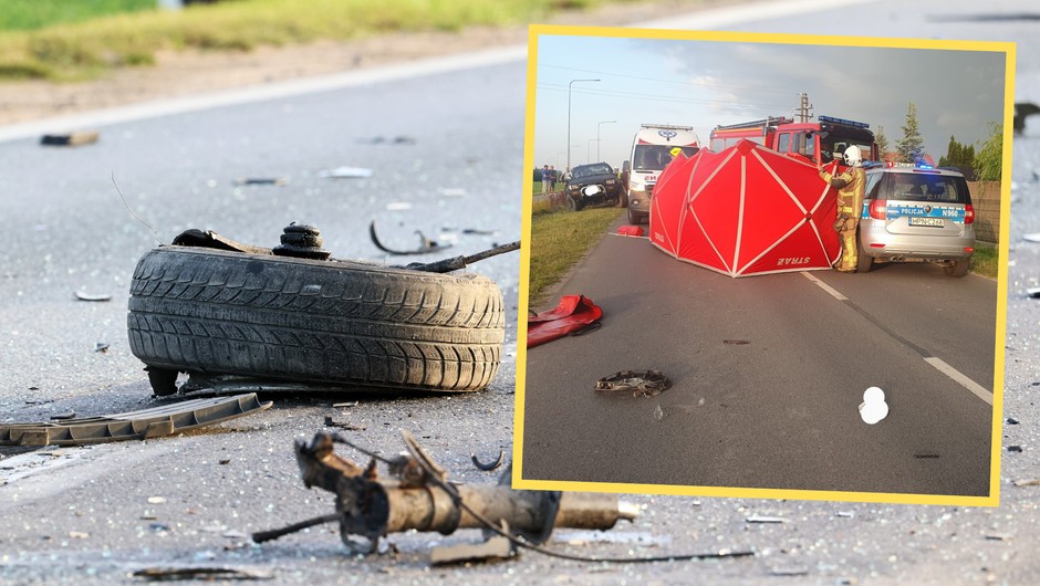 Motocyklista zderzył się z radiowozem. 59-latek nie przeżył (screen: kppspchojnice/Facebook)