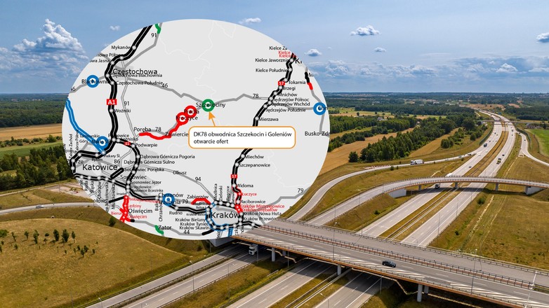 Obwodnica Szekocin i Goleniów - mapa