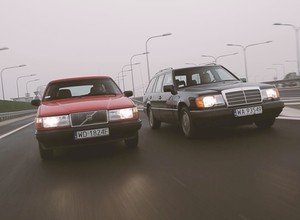 Mercedes S124 kontra Volvo 740 kombi
