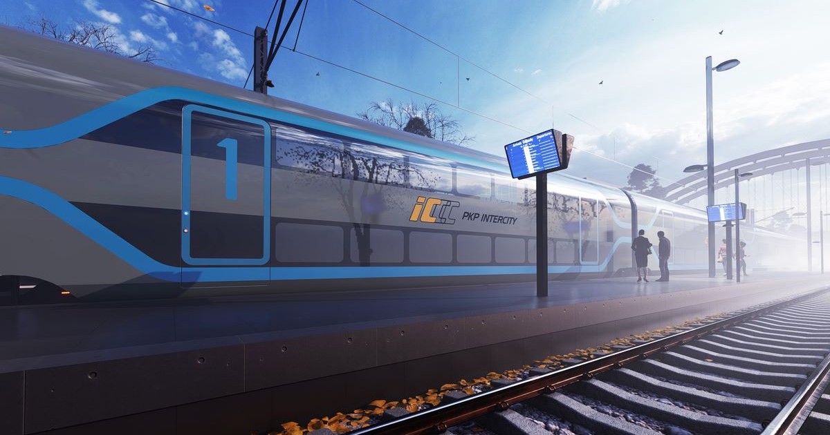 Piętrowy pociąg dużych prędkości dla PKP Intercity (wizualizacja)