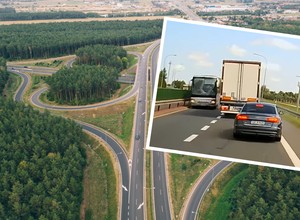 Autokarami pod prąd. Mogło dojść do czołowego zderzenia z TIR-em