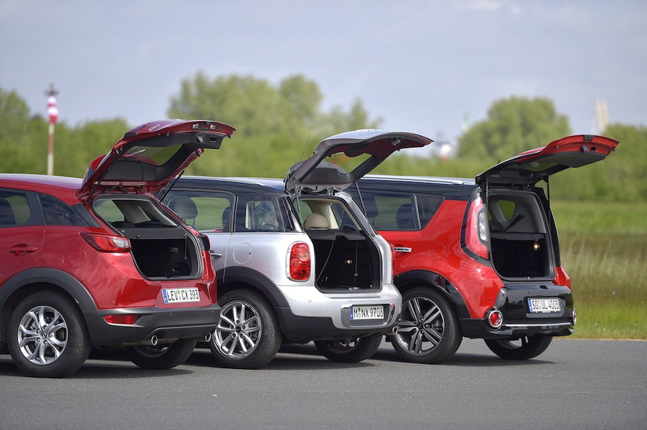 Kia Soul, Mazda CX-3, Mini Countryman