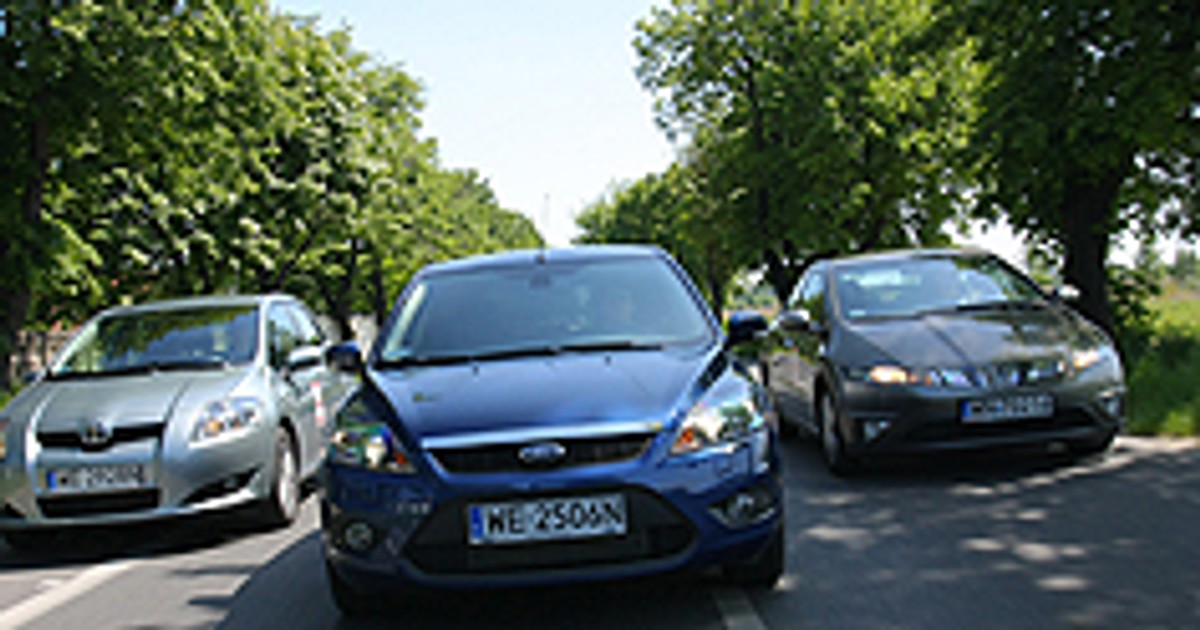 Ford Focus kontra Toyota Auris i Honda Civic - Kompakty dla wymagających