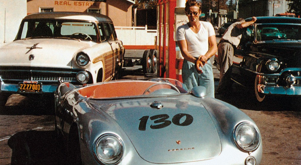 James Dean i Porsche 550 Spyder