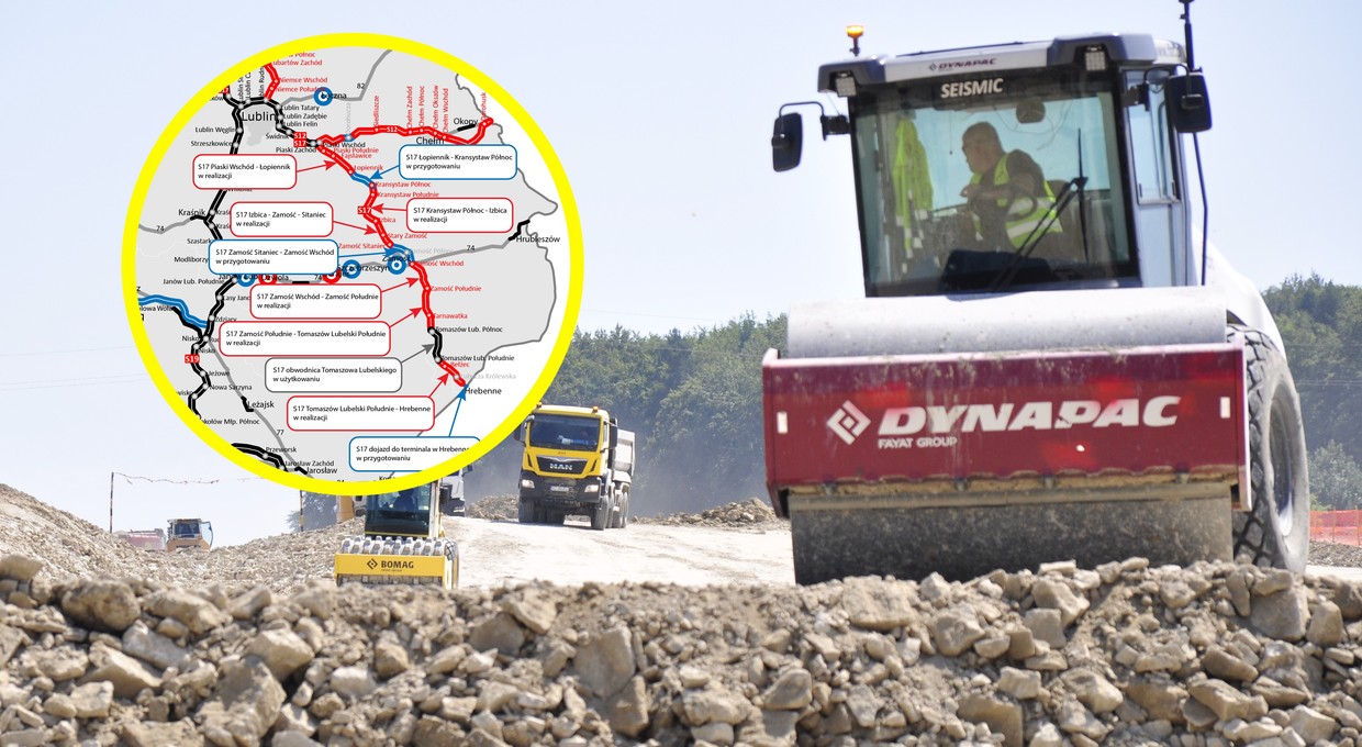 Budowa S17 na południe od Zamościa ruszyła. Ważna ekspresówka coraz bliżej granicy z Ukrainą