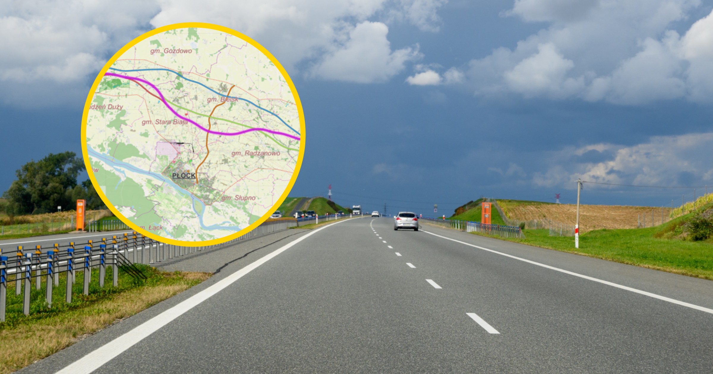 Droga S10 koło Płocka