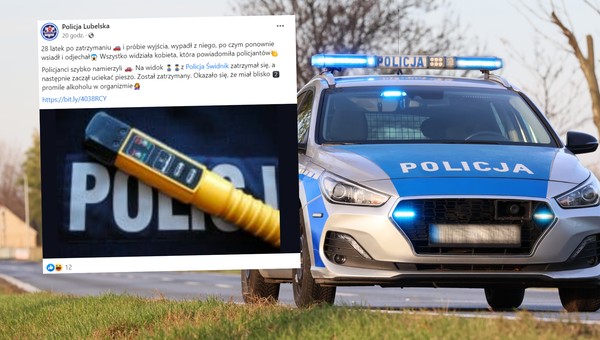 Z tym Audi było coś nie tak. Gdy kierowca wysiadł, wszystko stało się jasne