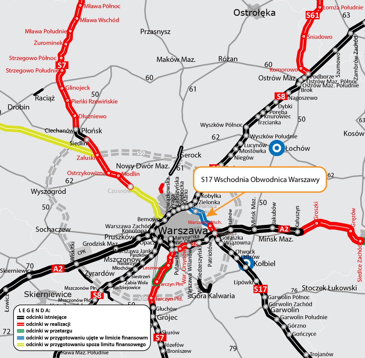 GDDKiA wskazało wykonawcę projektu Wschodniej Obwodnicy Warszawy