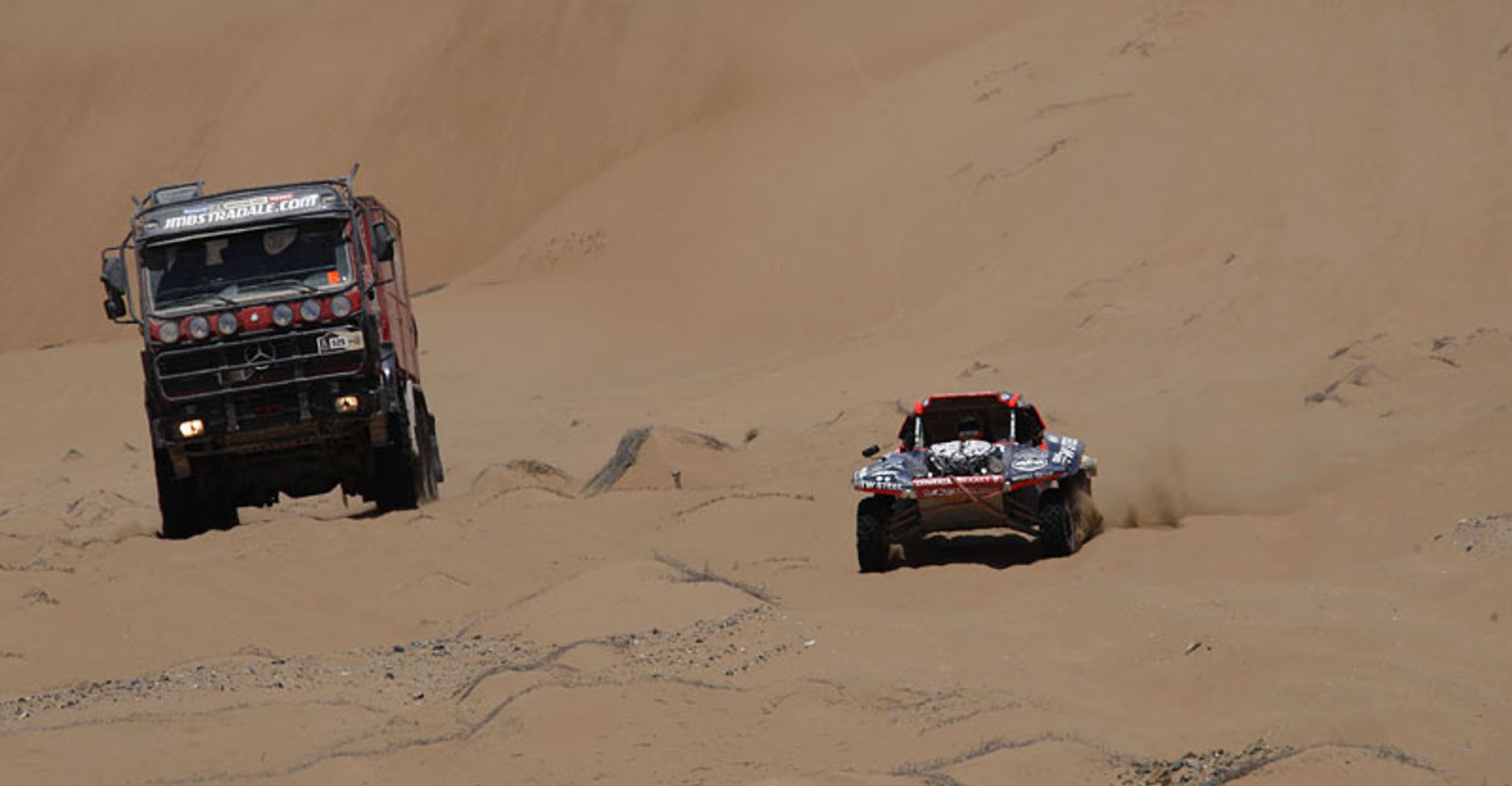 Rajd Dakar 2010: Przygoński już 8, Sonik broni honoru (12. etap na żywo, wyniki, foto)