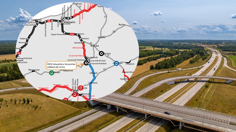 Obwodnica Szczecinka - mapa