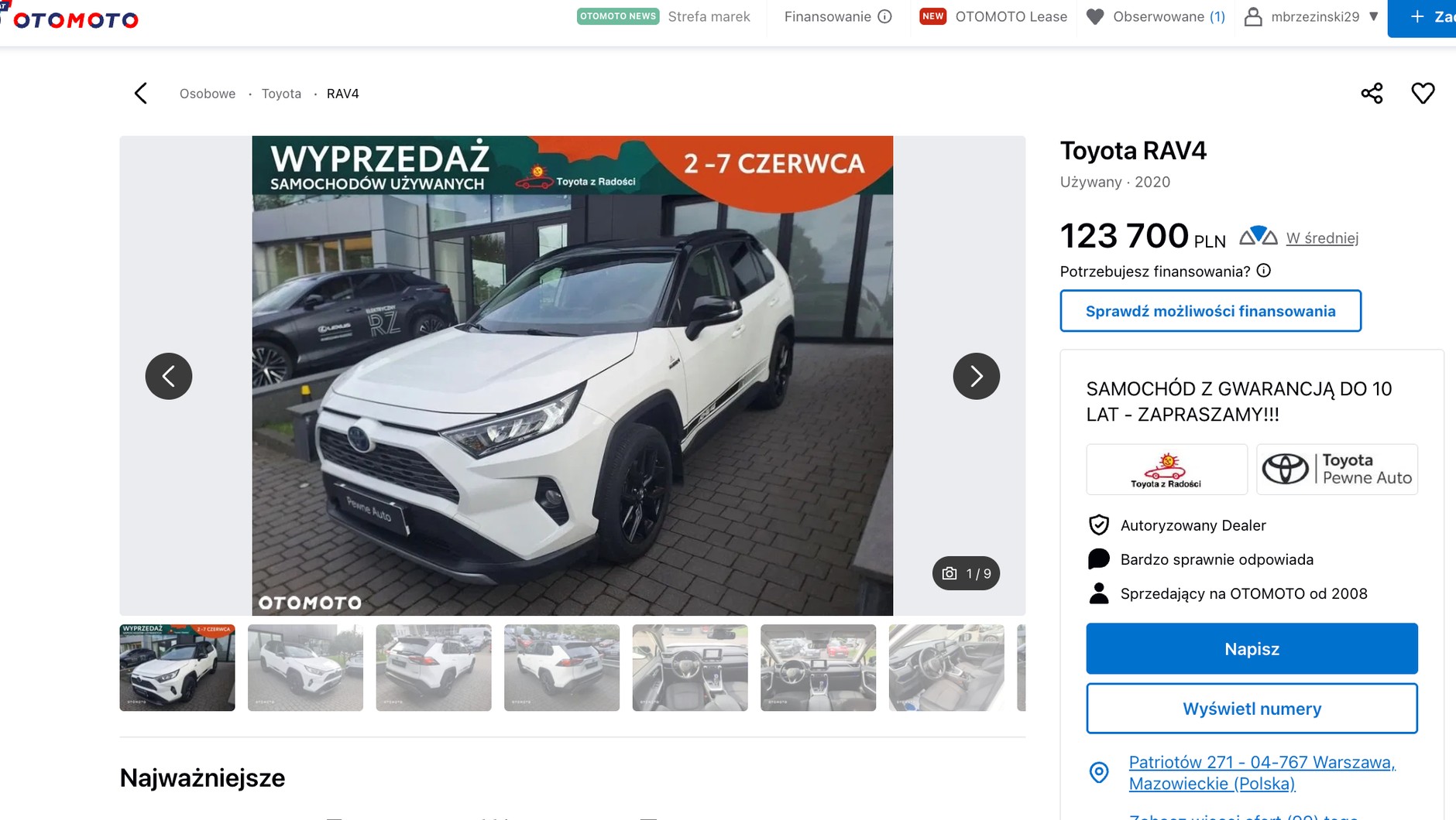 5-letni samochód w ramach wyprzedaży do kupienia za 113 tys. zł. Drogo!