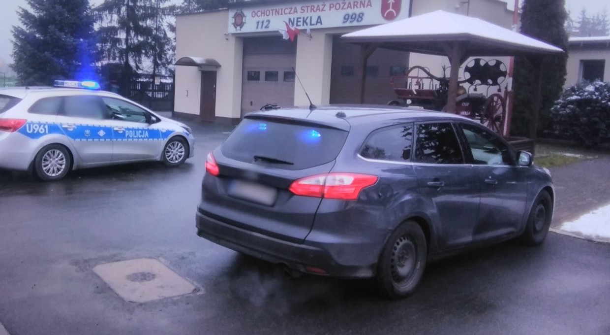 Takiego radiowozu się nie spodziewał. Nie zatrzymała go policja