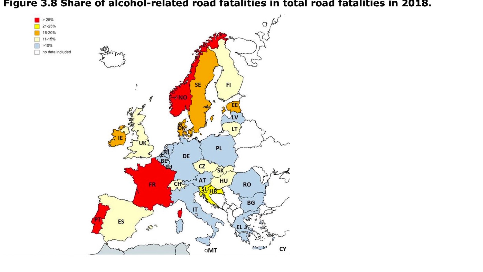 Procent ofiar wypadków powiązanych z alkoholem