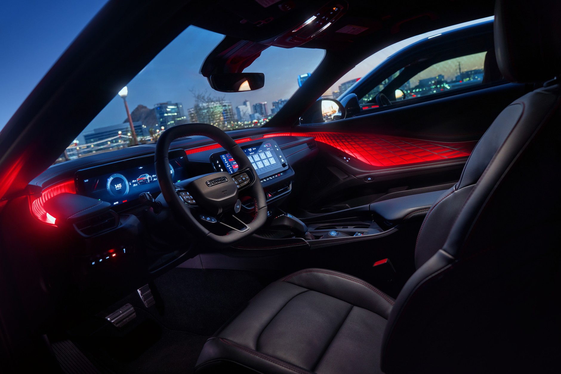 Dodge Charger Daytona R/T interior with optional 64-color Attitu