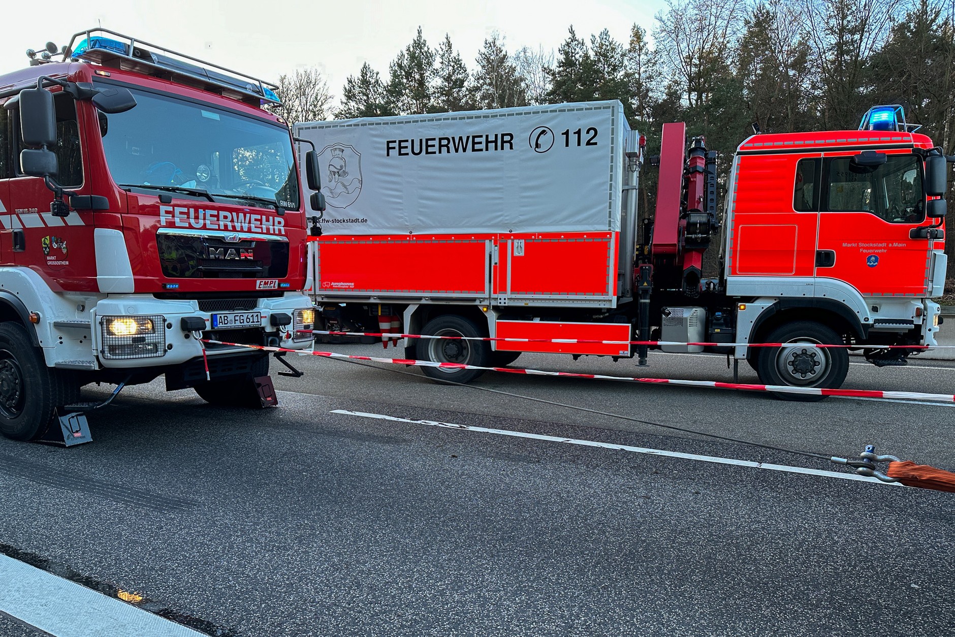 90 minut trwała akcja ratunkowa po wypadku, do którego doszło na niemieckiej autostradzie A3