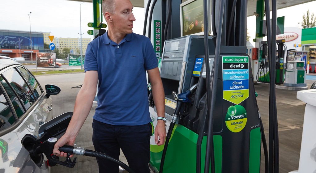 Tankowanie na stacji BP