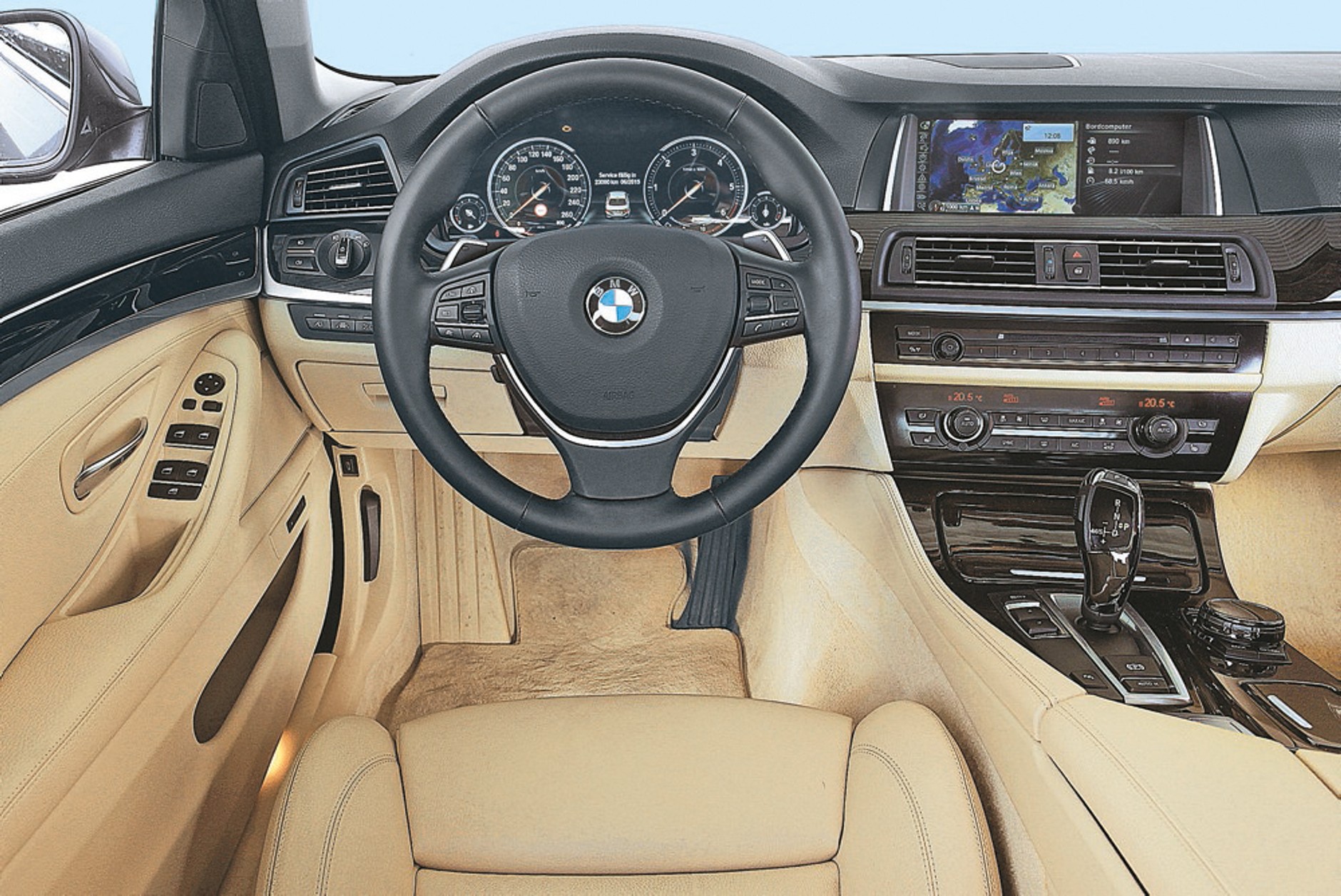 BMW 518d, kokpit
