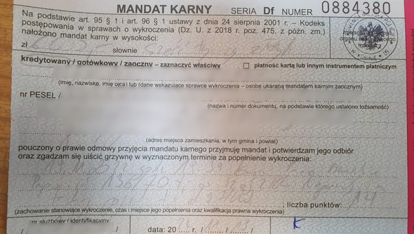Drugi raz jechał zbyt szybko swoją Hondą. Dostał 6 tys. zł mandatu!
