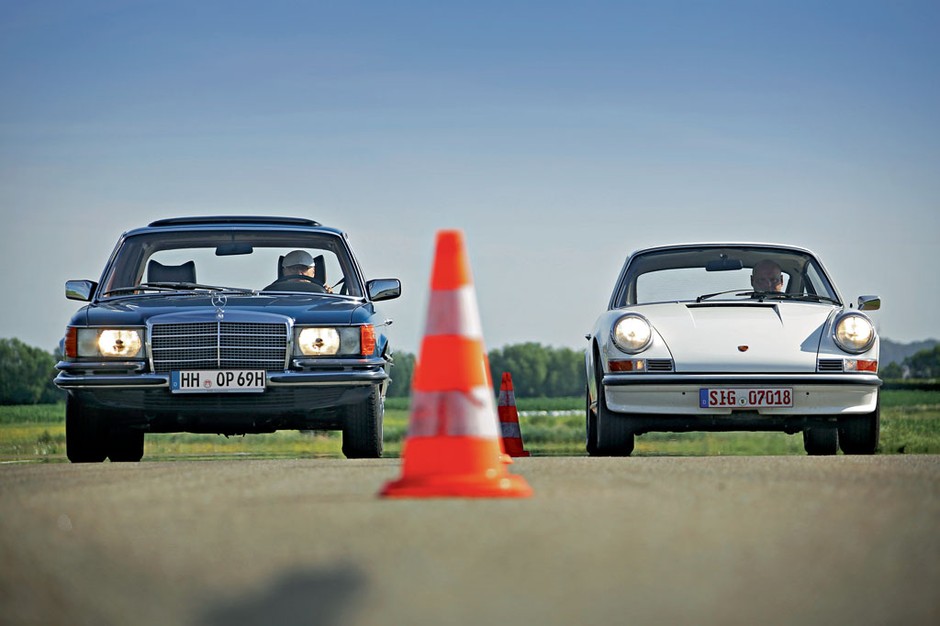Moc przeciwko wadze lekkiej - Mercedes 350 SE kontra Porsche 911 T