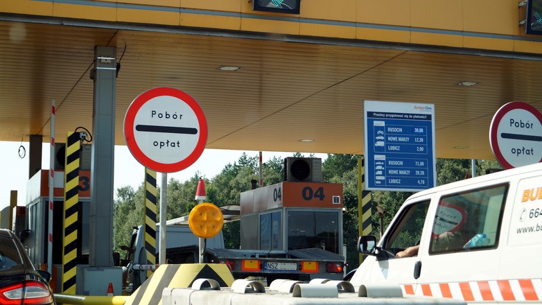 Bramki poboru opłat na autostradzie