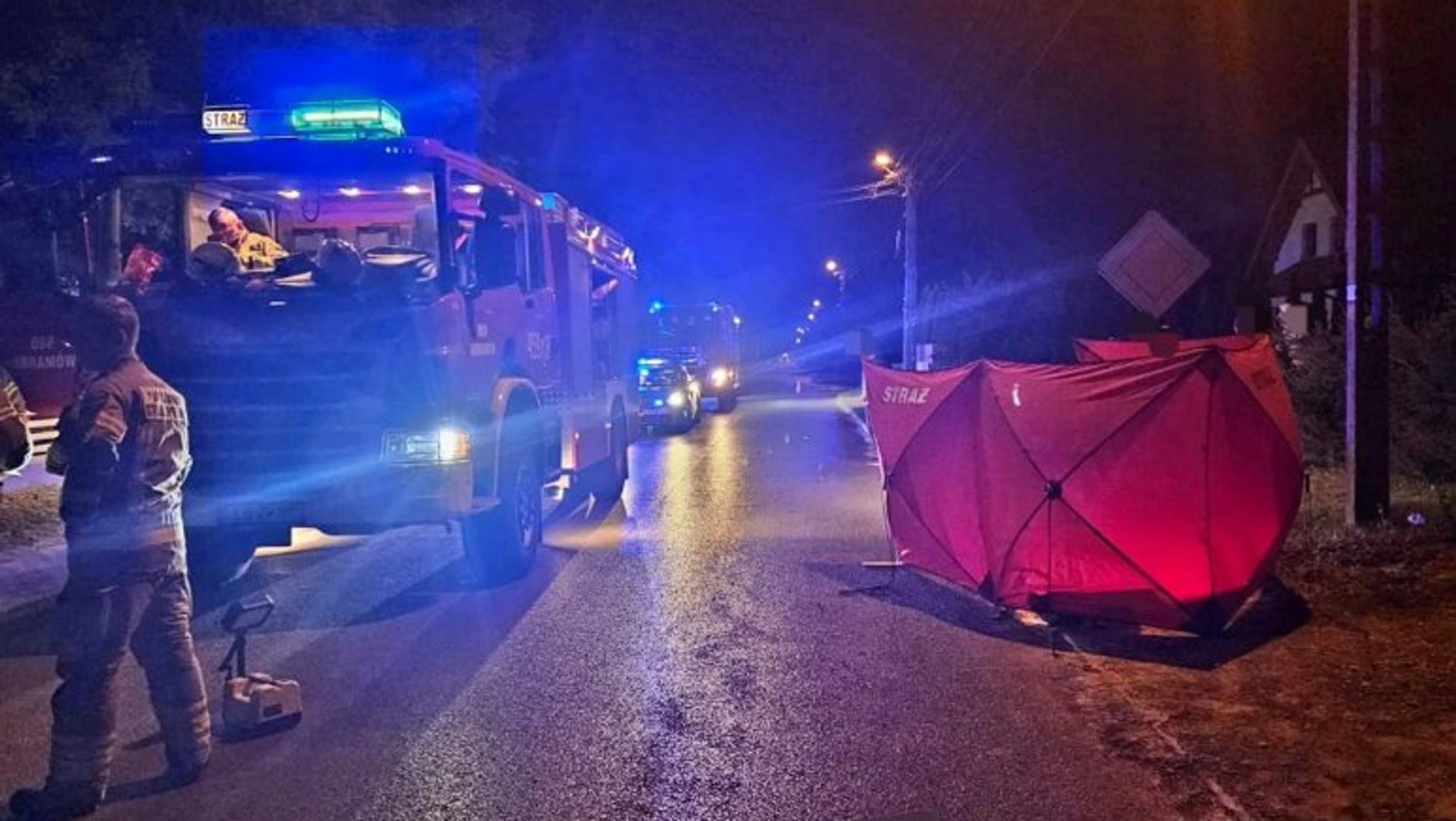 Kierowca, który śmiertelnie potrącił 53-letniego pieszego w Abramowie, uciekł z miejsca zdarzenia