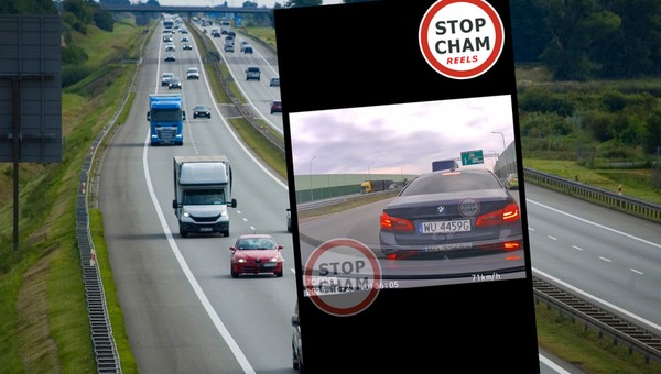 Kierowca BMW nie popisał się. Chciał wymierzyć karę, a prawie doprowadził do katastrofy