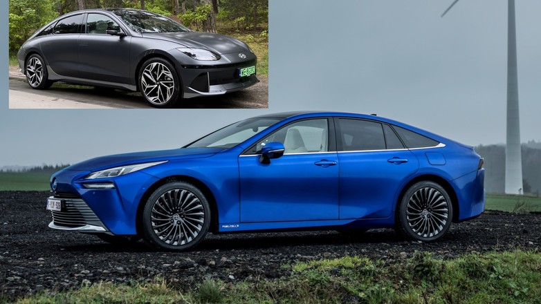 Toyota Mirai (główne zdjęcie) i Hyundai Ioniq 6