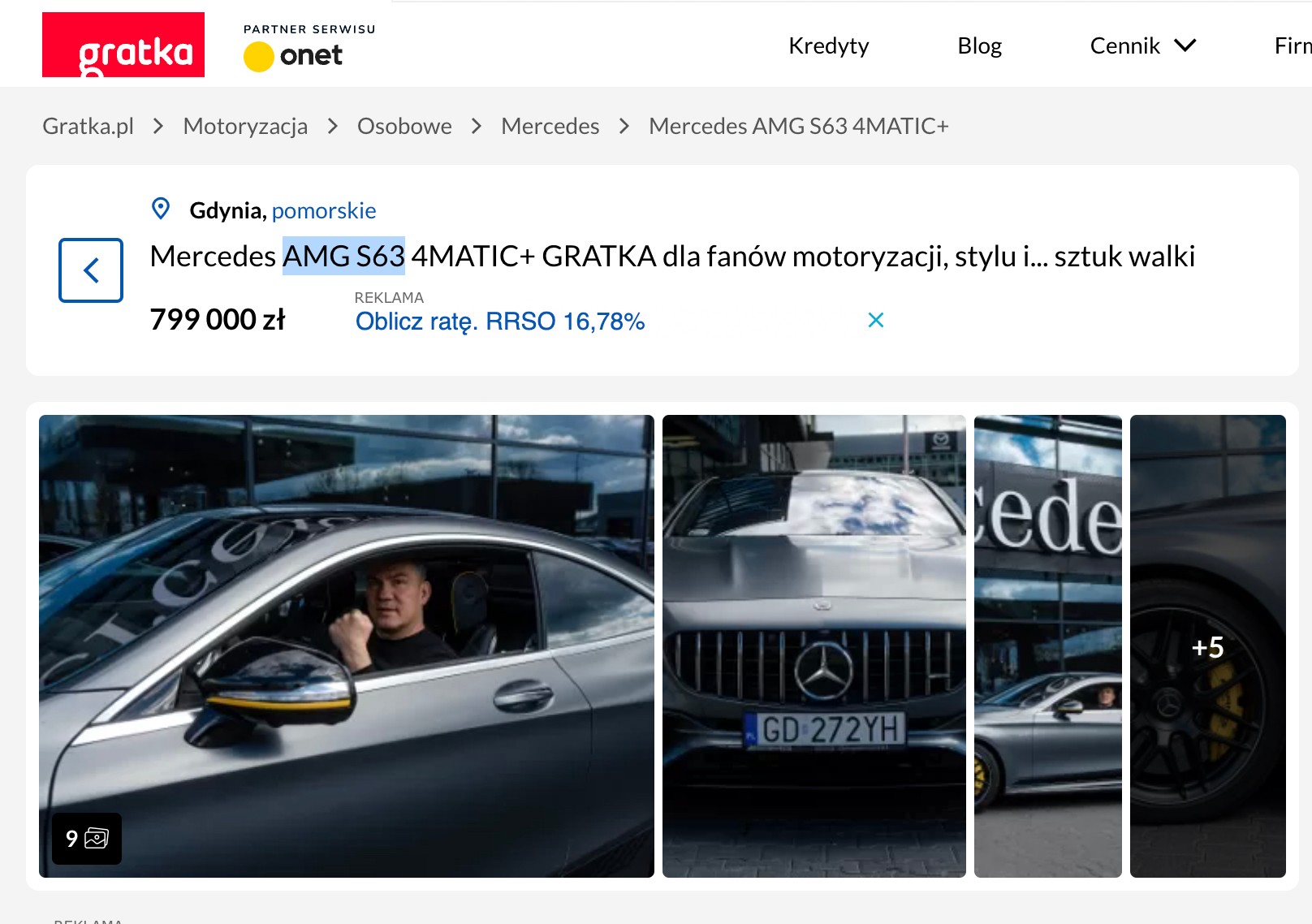 Ogłoszenie z serwisu Gratka