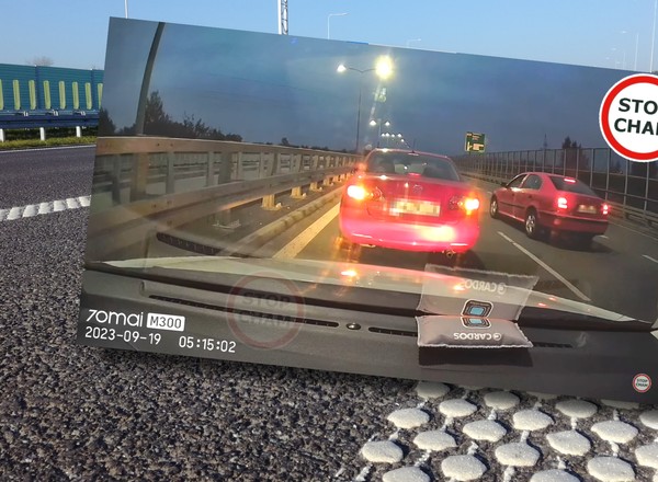 Zablokowali dwa pasy DTŚ w Gliwicach. Dwóch kierowców rzuciło się na trzeciego