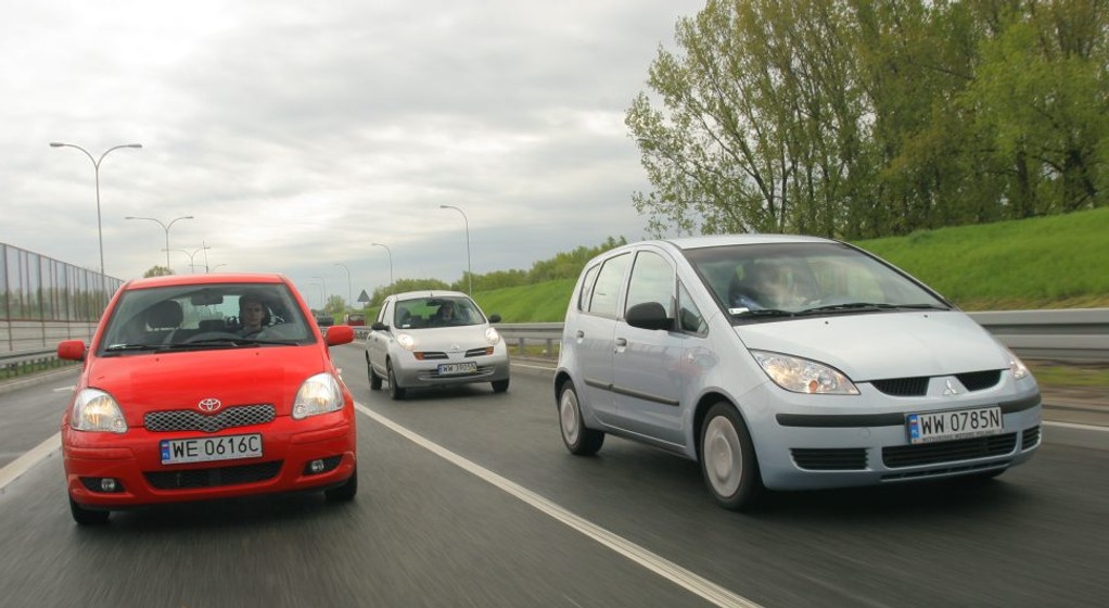Mitsubishi Colt, Nissan Micra, Toyota Yaris