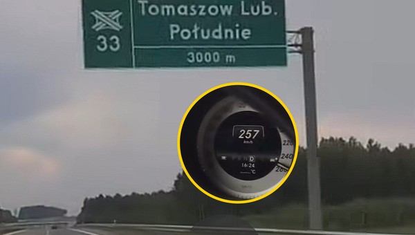Jechał 257 km na godz. po S17. 