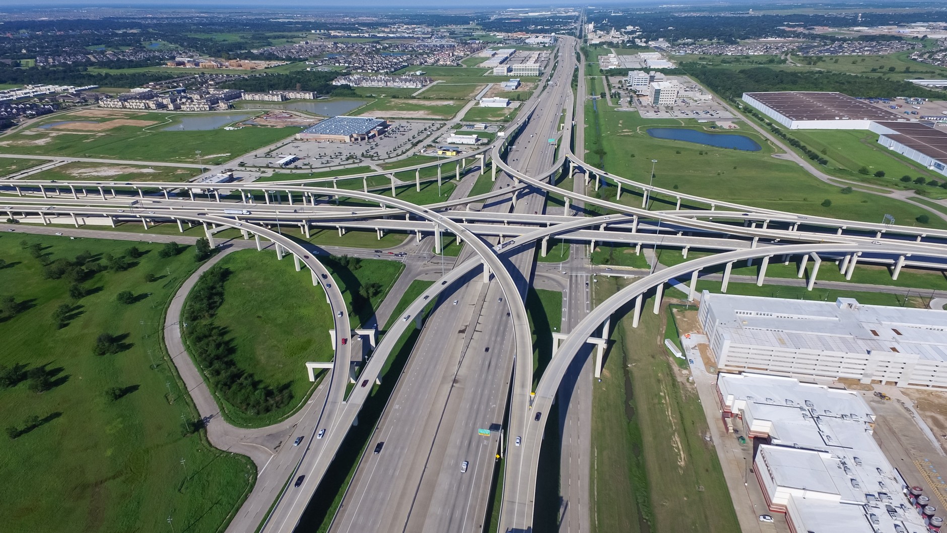 Odcinek Katy Freeway pod Katy w Teksasie (USA).