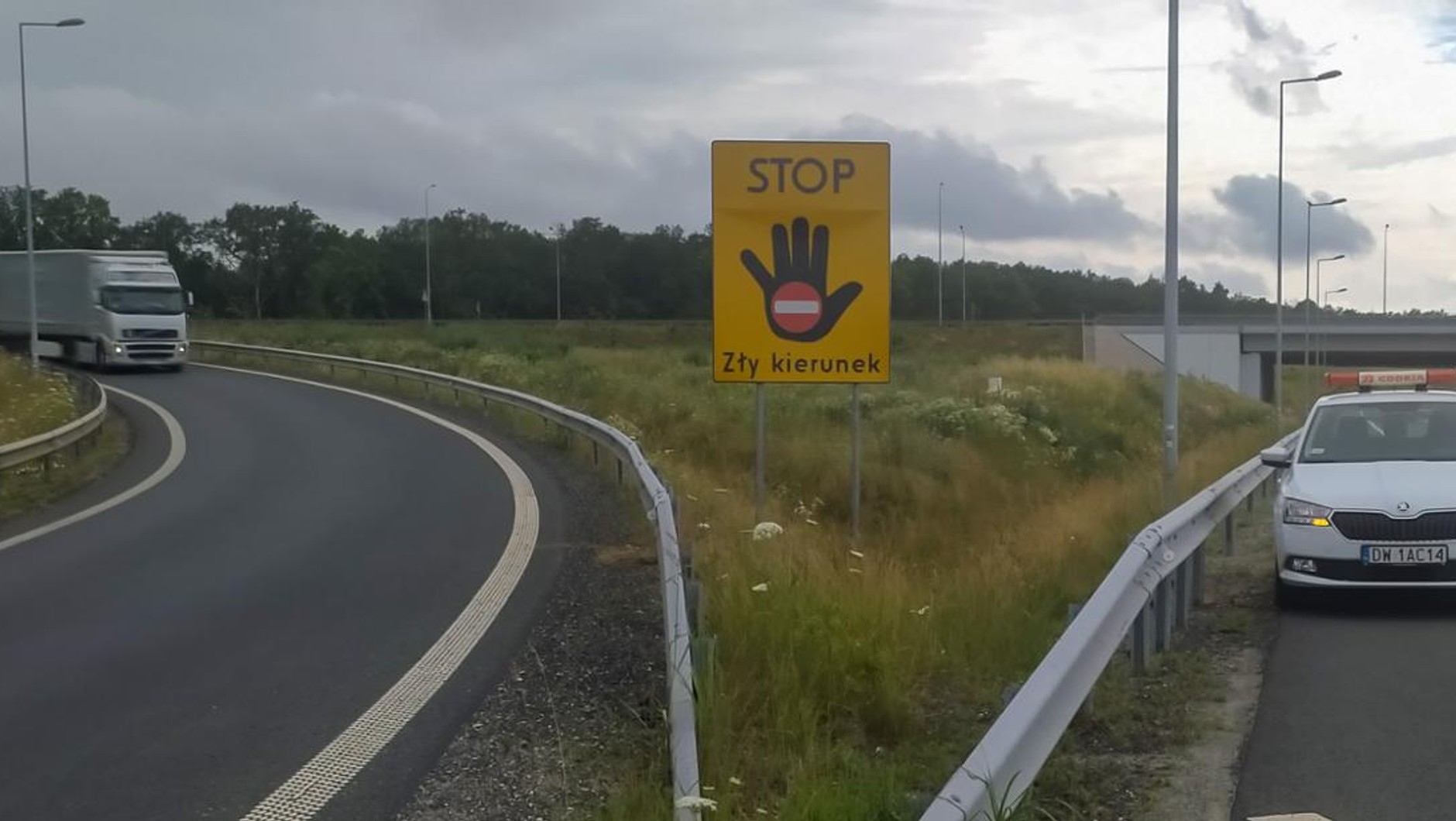 STOP Zły kierunek