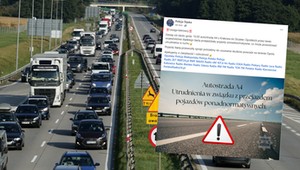 Utrudnienia na A4. Mogą potrwać wiele godzin. Jedzie sprzęt, który pomoże przy powodzi