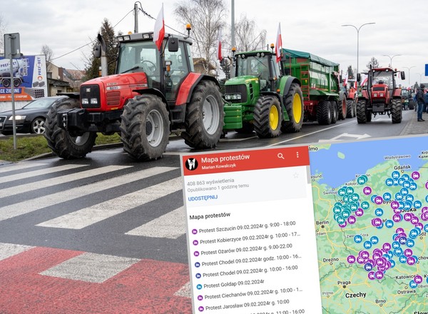 Dziś cała Polska stanie. Od rana paraliż dróg przez protest rolników [MAPA]