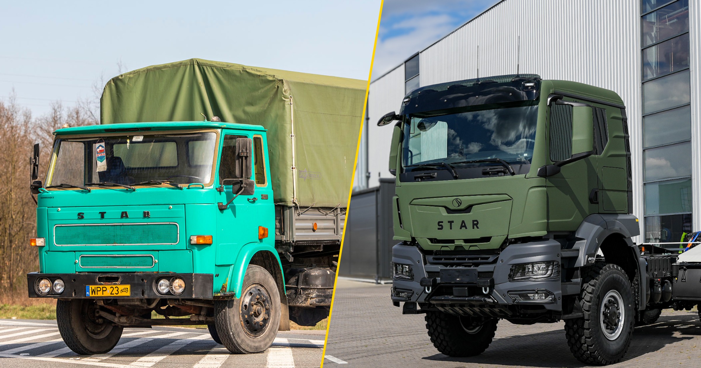 Stary STAR 200 i najnowszy STAR zbudowany na MAN-ie