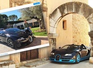 Cristiano Ronaldo musi "wyklepać" swoje Bugatti Veyron Vitesse. Rozbił je ochroniarz